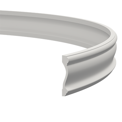 Молдинг стіновий гнучкий Evroplast 1.51.367 Flex (12,4х2,4)см, довжина 2м