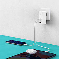 СЗУ Baseus GaN Mini Quick Charger 120W (2 Type-C + USB) + Cable Type-C to Type-C 5A (1m), фото 5