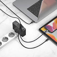 СЗУ Baseus GaN Mini Quick Charger 120W (2 Type-C + USB) + Cable Type-C to Type-C 5A (1m), фото 8