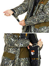 Костюм Norfin Boar Camo | Теплий, водонепроникний, камуфляжний, для полювання та риболовлі взимку, S (44-46), фото 4