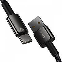 Кабель Baseus Tungsten Gold Fast Charging Type-C 66W (1m), фото 7