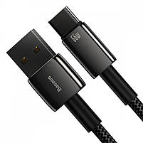 Кабель Baseus Tungsten Gold Fast Charging Type-C 66W (1m), фото 8