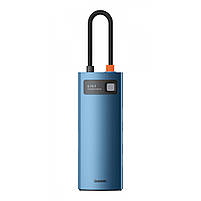 USB-Хаб Baseus Metal Gleam Series 6-in-1 (3xUSB3.0 + 4KHD + RJ45 + Type-C), фото 6