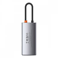 USB-Хаб Baseus Metal Gleam Series 4-in-1 (2xUSB3.0 + 4KHD + Type-C), фото 11