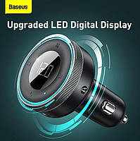 FM/AUX трансмітер модулятор Baseus CCLH-01 Bluetooth 5.0 MP3 VAW (CCLH-01), фото 6