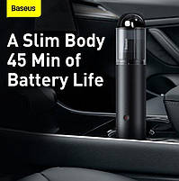 Потужний Портативний Пилосос Baseus A3 Car Vacuum Cleaner (15000pa) Dark Grey, фото 5