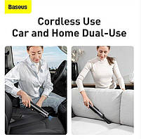 Потужний Портативний Пилосос Baseus A3 Car Vacuum Cleaner (15000pa) Dark Grey, фото 10