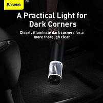 Потужний Портативний Пилосос Baseus A3 Car Vacuum Cleaner (15000pa) Dark Grey, фото 11