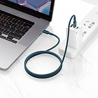Кабель Baseus High Density Braided Fast Charging Data Type-C to Type-C 100W (1m), фото 4