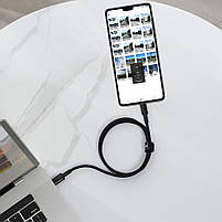 Кабель Baseus High Density Braided Fast Charging Data Type-C to Type-C 100W (1m), фото 6