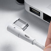 Уцінка! Кабель Baseus Zinc Magnetic Lightning Laptop Type-C to L-shaped Port 60W (2m), фото 5