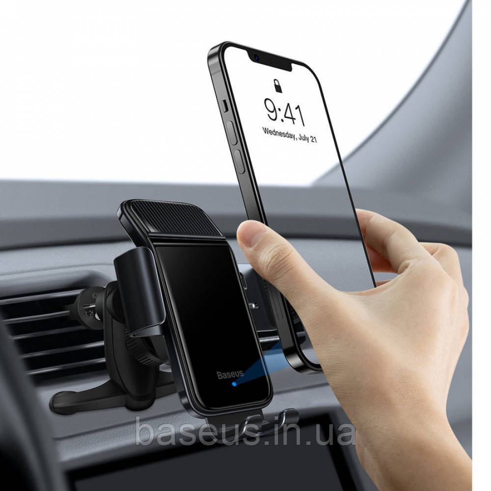 Автотримач з Сонячною Батареєю Baseus Smart Solar Electric Air Vent