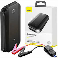 Пуско зарядний пристрій для автомобіля Бустер Baseus Car Jump Starter запуск машини, фото 8