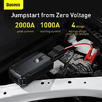 Портативний пусковий пристрій Baseus Super Energy Max Car Jump Starter 20000mAh Black, фото 6