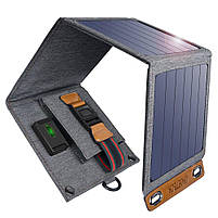 Портативна сонячна зарядна станцiя Choetech 14W (Black), фото 3