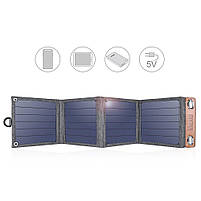 Портативна сонячна зарядна станцiя Choetech 14W (Black), фото 6
