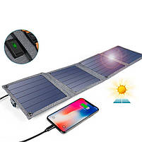 Портативна сонячна зарядна станцiя Choetech 14W (Black), фото 7