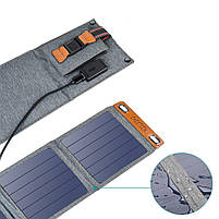 Портативна сонячна зарядна станцiя Choetech 14W (Black), фото 9