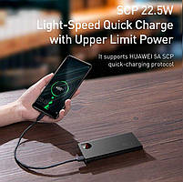 Павербанк Baseus Metal Adaman Display 10000 mah 22.5 w з LED діслпеєм, фото 6