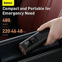 Автомобільний насос, компресор Baseus Super mini inflator Pump Black, фото 3