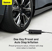 Автомобільний насос, компресор Baseus Super mini inflator Pump Black, фото 5