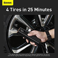 Автомобільний дротовий насос, компресор Baseus Super mini inflator Pump Black, фото 10