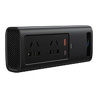 Автомобільний перетворювач напруги BASEUS In-car Inverter 150W 220V, 1USB/1Type-C, 0.4m, фото 6