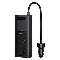 Автомобільний перетворювач напруги BASEUS In-car Inverter 150W 220V, 1USB/1Type-C, 0.4m, фото 10