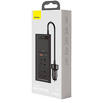 Автомобільний перетворювач напруги BASEUS In-car Inverter 150W 220V, 1USB/1Type-C, 0.4m, фото 11