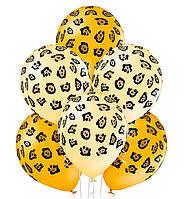 Воздушные шарики "Пятна леопарда" 6 шт., Польша, d - 30 см