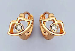 Сережки дитячі - вуста (1 пара) Xuping. Діаметр: 11 мм. Висота: 10 мм. Ширина: 11 мм.