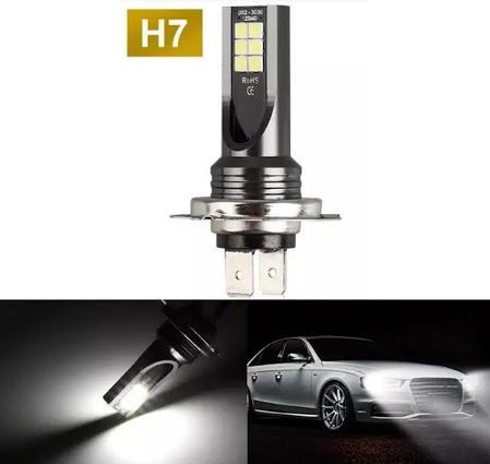Світлодіодна лампа LED H7 12 SMD 3030 ДХО, фото 1