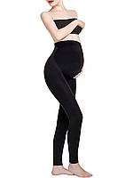 Лосини для вагітних безшовні Giulia Leggings Mama чорного кольору розміри S/M L/XL, фото 5