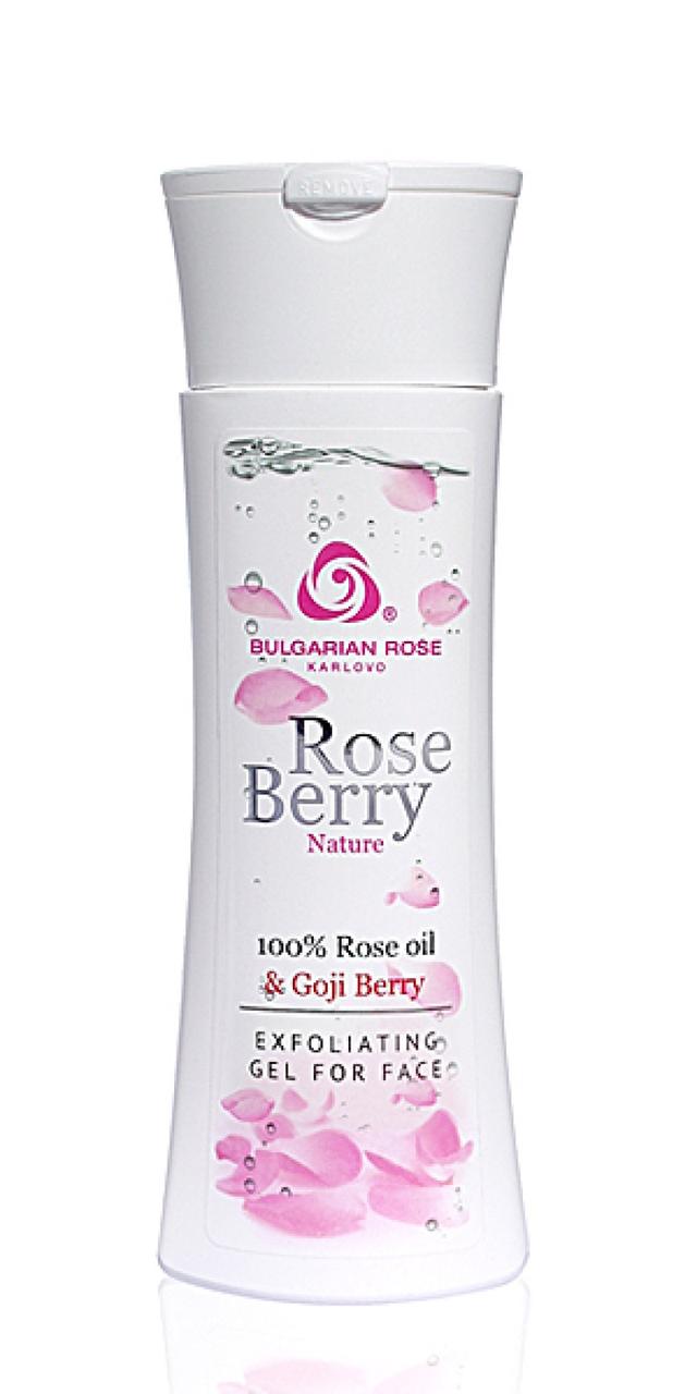 Відлущуючий гель для душу з ягодами годжі BULGARIAN ROSE BERRY NATURE EXFOLIATING SHOWER GEL