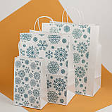 Пакети для новорічних подарунків з ручками 150*90*240 Пакет подарунковий Зимовий Різдвяні подарункові пакети, фото 2