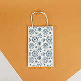 Пакети для новорічних подарунків з ручками 150*90*240 Пакет подарунковий Зимовий Різдвяні подарункові пакети, фото 7