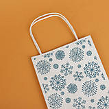 Пакети для новорічних подарунків з ручками 150*90*240 Пакет подарунковий Зимовий Різдвяні подарункові пакети, фото 8