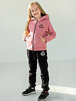 Теплый спортивный костюм для девочки на флисе HART 110, 116, 122