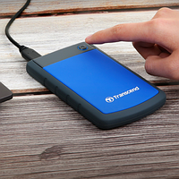 Портативний жорсткий диск зовнішній протиударний PHD External 2.5'' Transcend USB 3.0 25H3 1Tb Blue