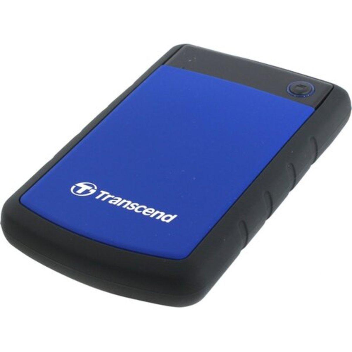 Портативный жесткий диск внешний противоударный PHD External 2.5'' Transcend USB 3.0 25H3 1Tb Blue - фото 3 - id-p1688052215