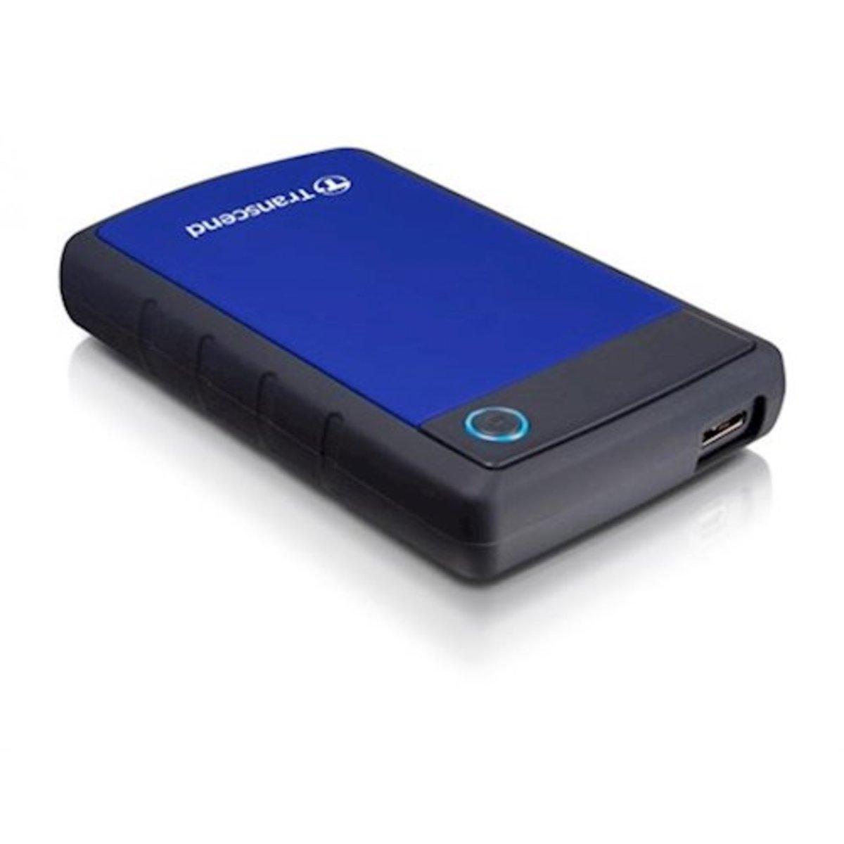 Портативный жесткий диск внешний противоударный PHD External 2.5'' Transcend USB 3.0 25H3 1Tb Blue - фото 4 - id-p1688052215