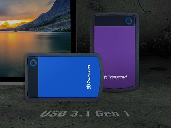 Портативный жесткий диск внешний противоударный PHD External 2.5'' Transcend USB 3.0 25H3 1Tb Blue - фото 5 - id-p1688052215