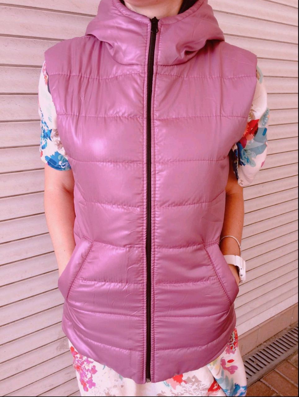 Жилетка жіноча рожева, фото 1