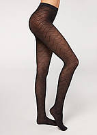 Calzedonia Жіночі колготи з візерунком  М/Л  4947 чорні