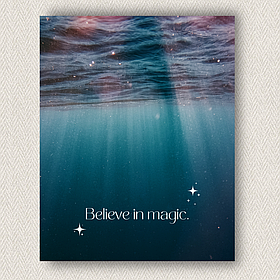 Інтер'єрна картина-постер на стіну Вір у магію 30*20 Орігамі OP 5089 Маленька