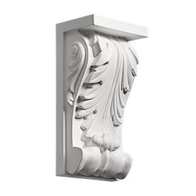 Консоль декоративна з поліуретану (архітектурний кронштейн) (23х12х8)см