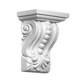 Консоль декоративна з поліуретану (архітектурний кронштейн) (14х11х7)см