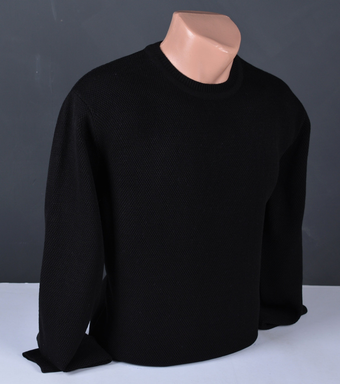 Чоловічий светр великого розміру | чоловічий джемпер чорний Туреччина 9108 Б