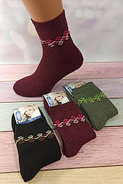Шкарпетки жіночі Nadin 17156 Termo вис. махра різні кольори р.36-41 (уп.12 пар)
