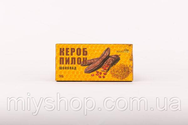 Шоколад з Кероба+Пилок 55гр MANTeca, фото 1